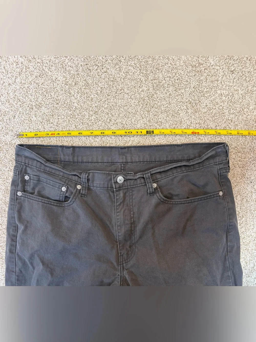 Levi's 514 Men's Jeans Pants Straight Fit Soft Twill 38x32 Slate Gray